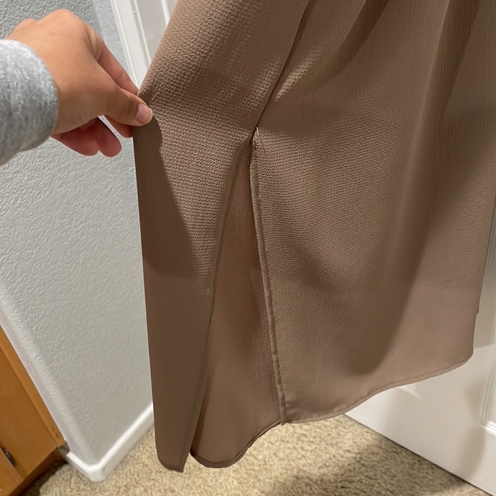 Brown Strap Maxi Dress - Picture 4 of 8